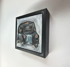 01/40  Black Cab, Acrylics on Canvas Framed - Preorder Now