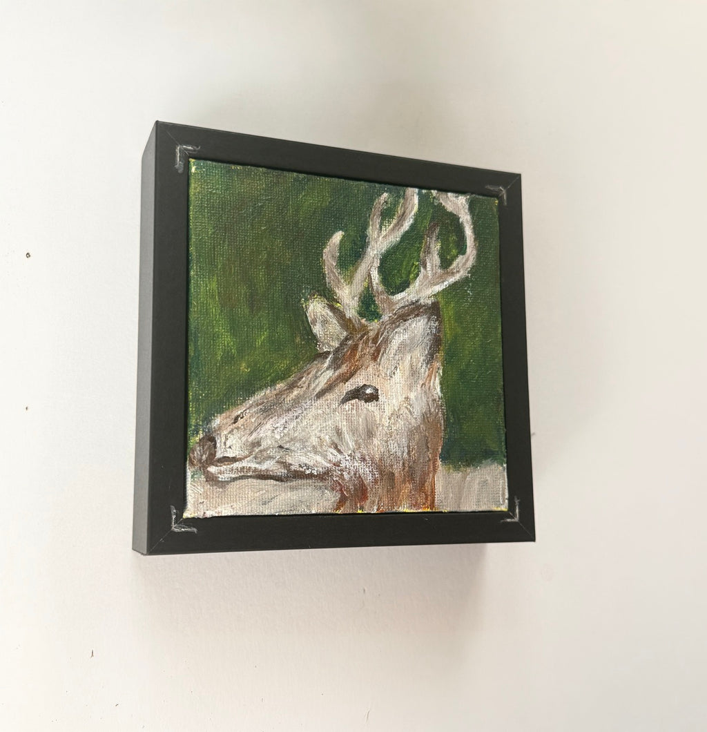07/40 Richmond Deer, Acrylics on Canvas Framed - Preorder Now