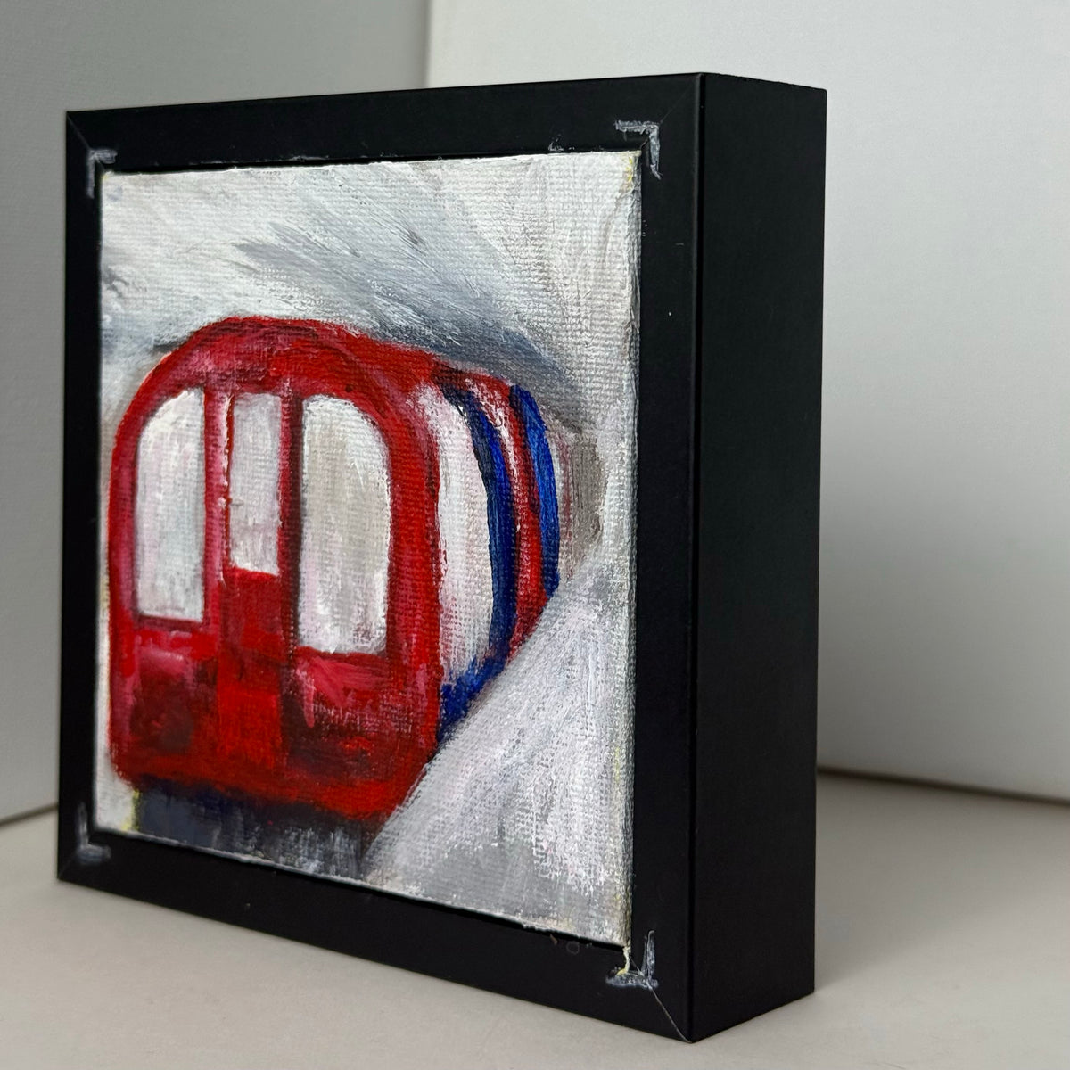 08/40 Underground Tube, Acrylics on Canvas Framed