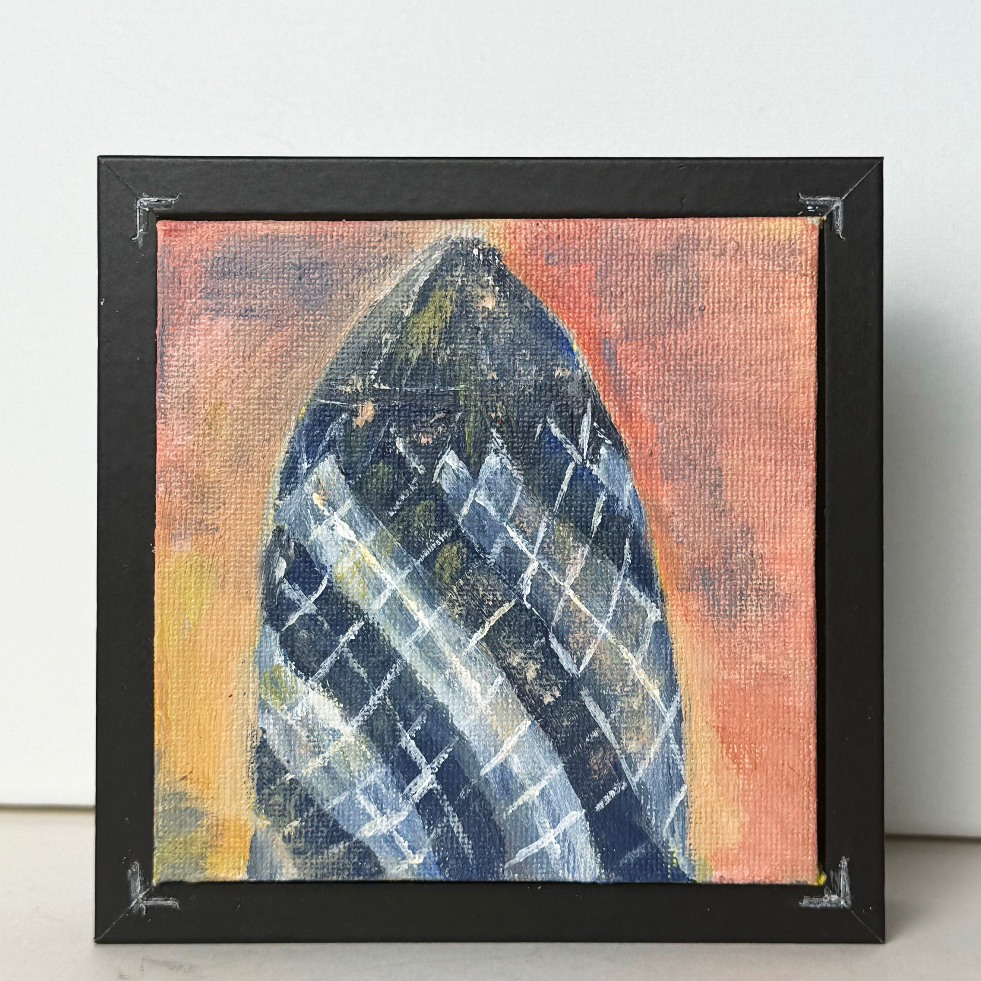 09/40 The Gherkin, Acrylics on Canvas Framed