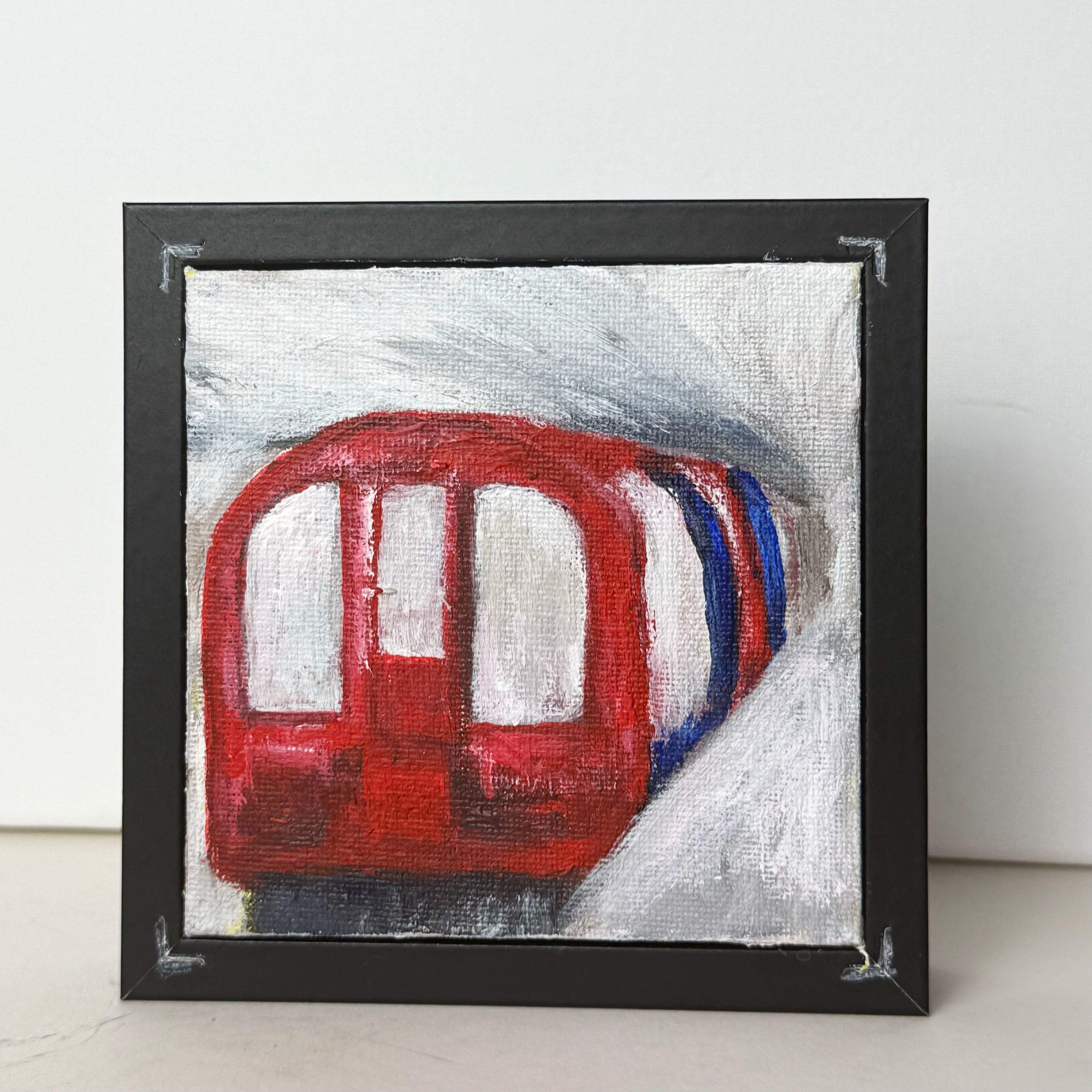 08/40 Underground Tube, Acrylics on Canvas Framed