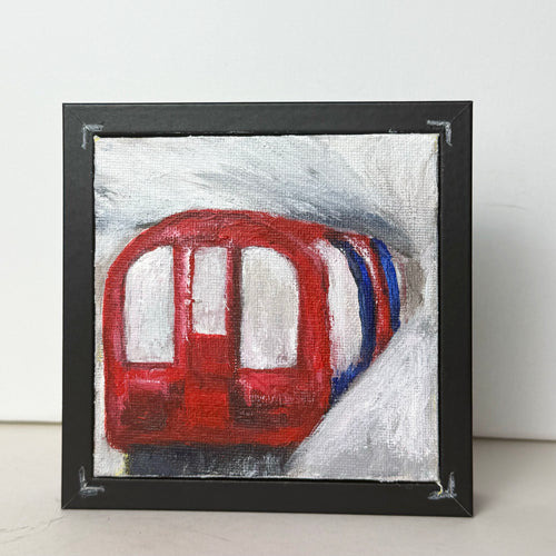 08/40 Underground Tube, Acrylics on Canvas Framed