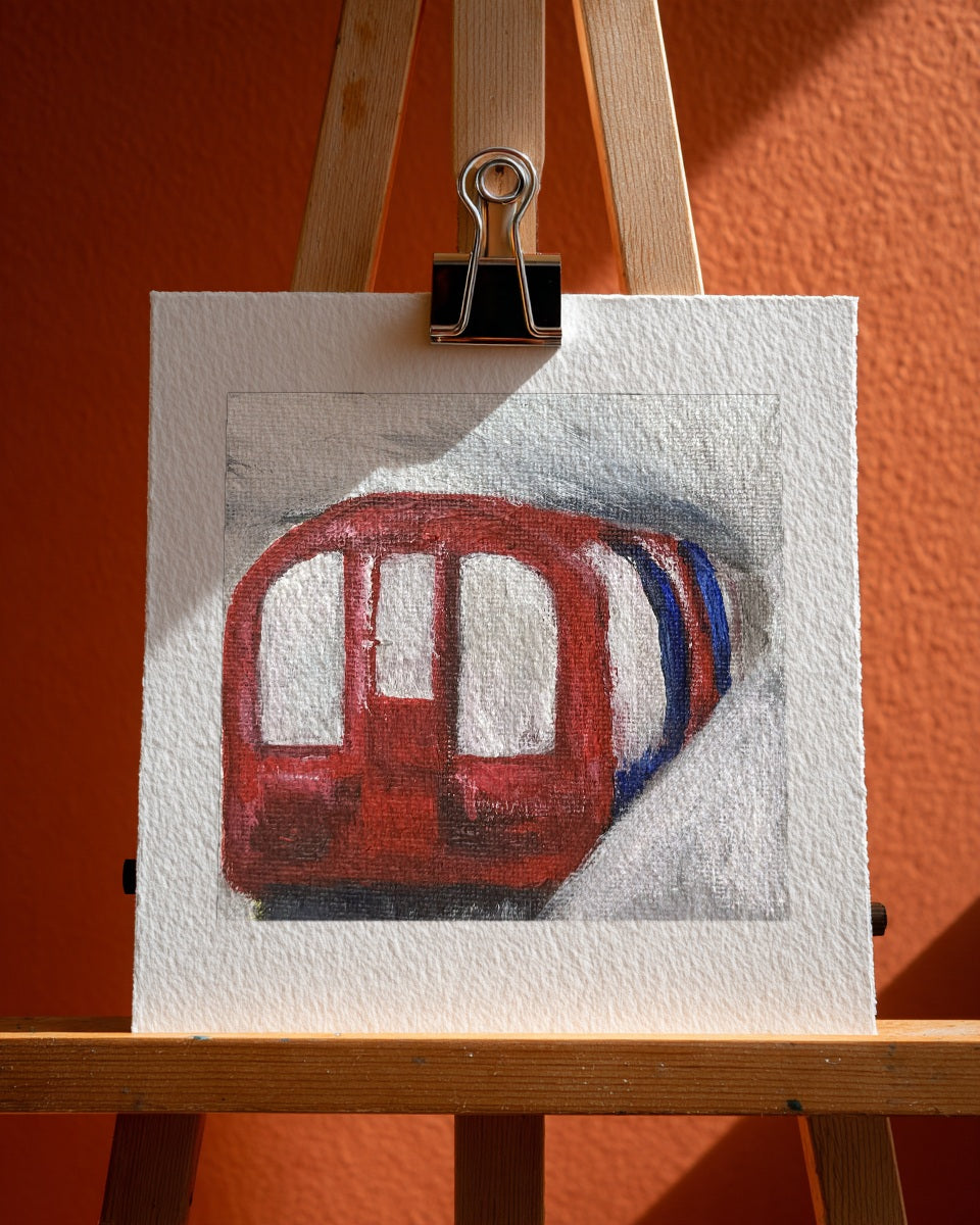 Underground Tube Mini Print, 15cm x 15cm