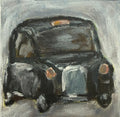 01/40  Black Cab, Acrylics on Canvas Framed - Preorder Now