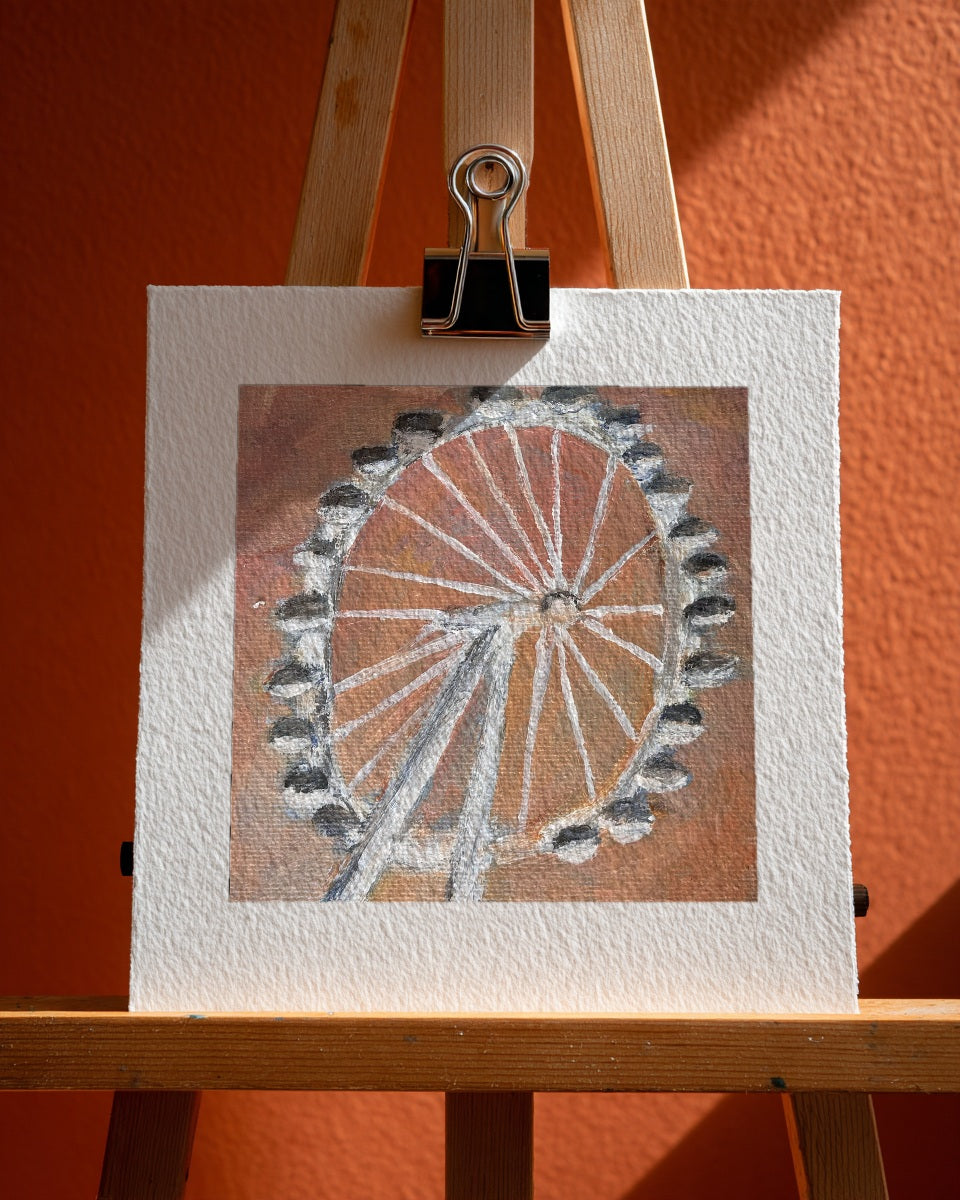 London Eye Mini Print, 15cm x 15cm