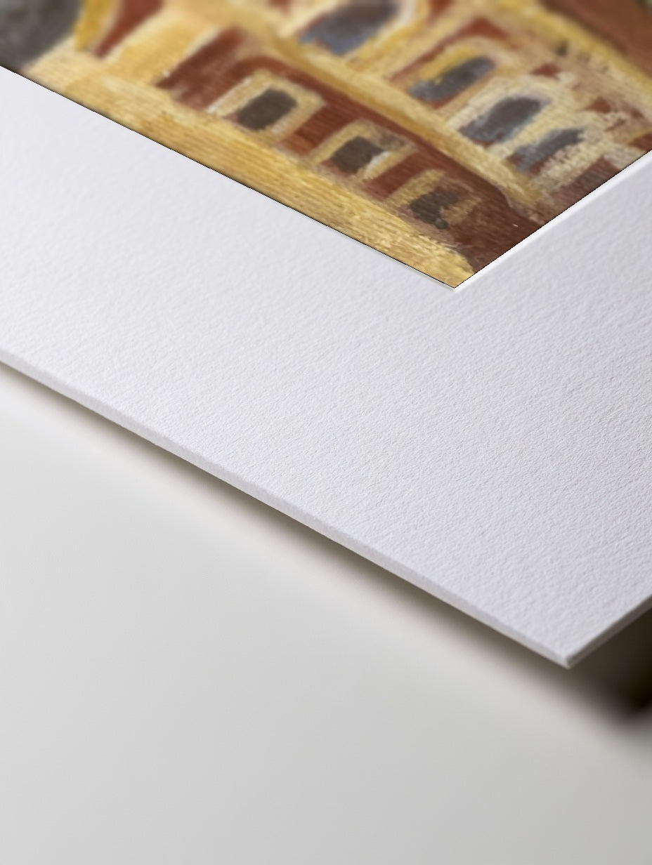 Royal Albert Hall mounted mini art print in a card mount, alternative view