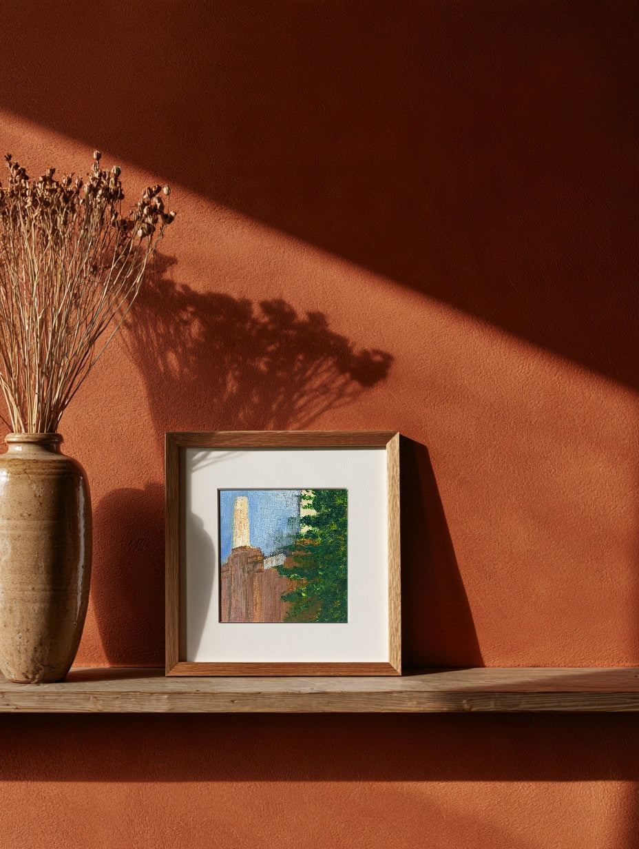 Battersea Power Station Mini Print, 15cm x 15cm