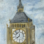 10/40 Big Ben, Acrylics on Canvas Framed