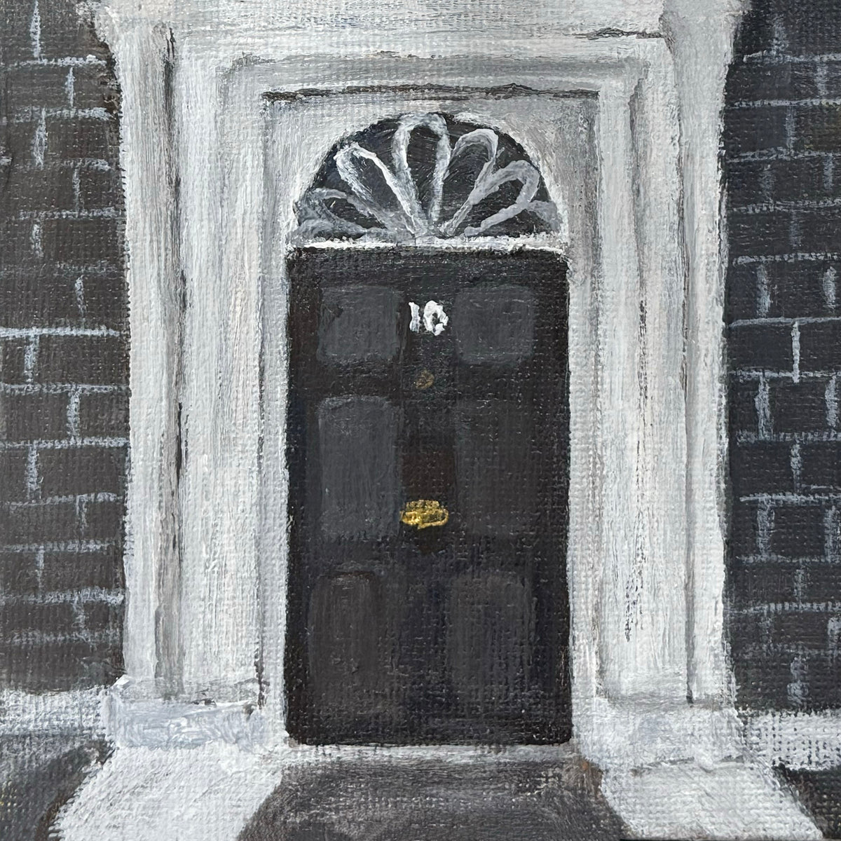 06/40 10 Downing Street, Acrylics on Canvas Framed