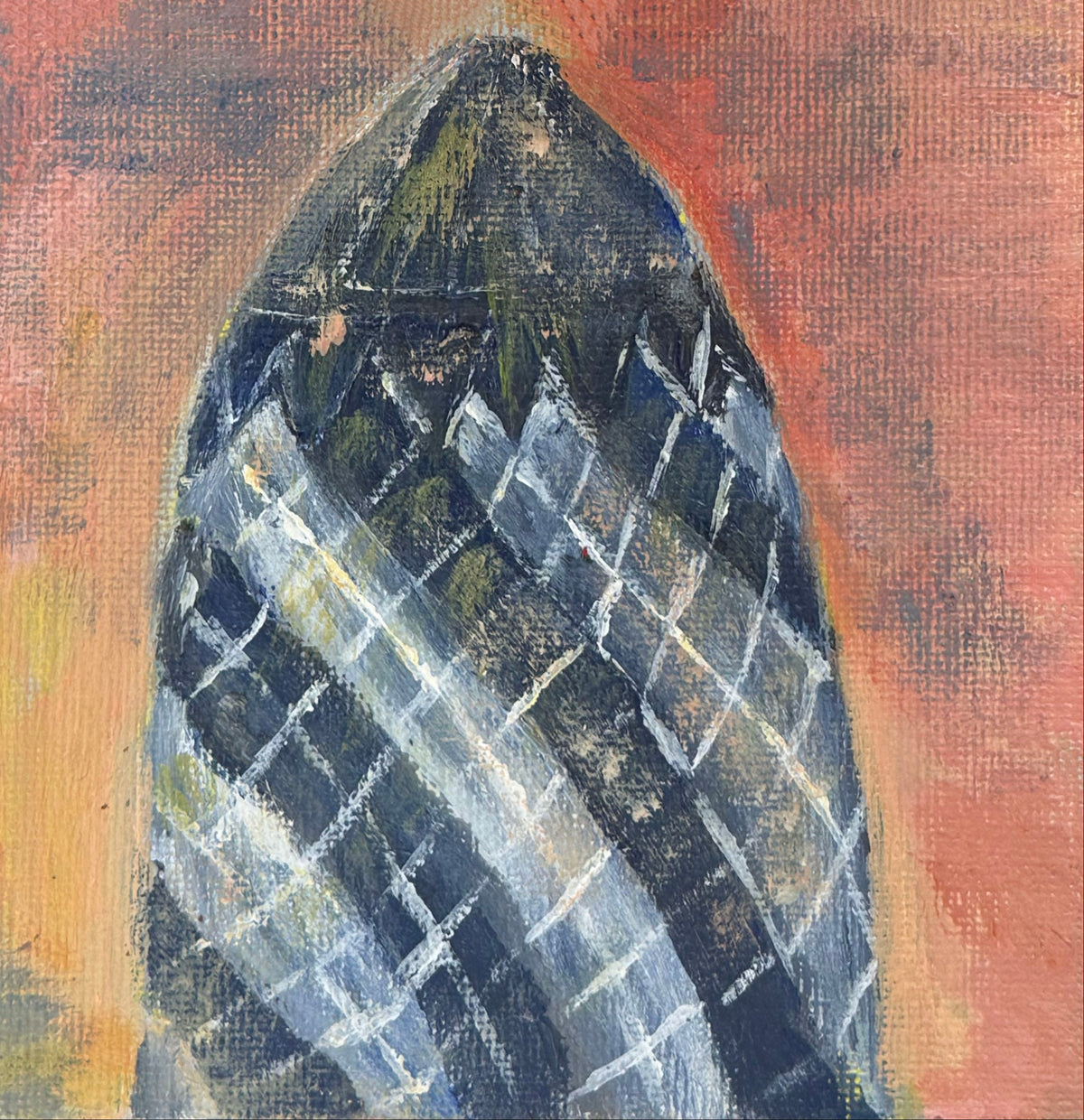 09/40 The Gherkin, Acrylics on Canvas Framed