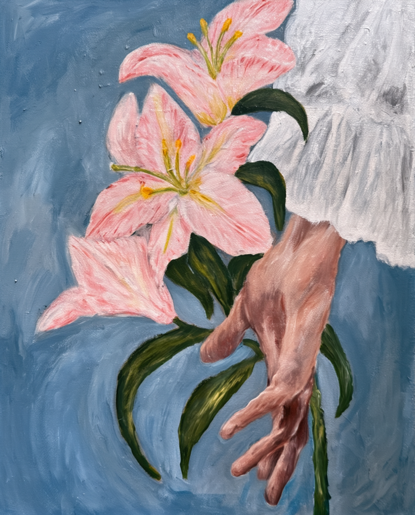 Softness and Strength- Acrylics on Canvas, 30 x 45cm (36 x 24 inches)