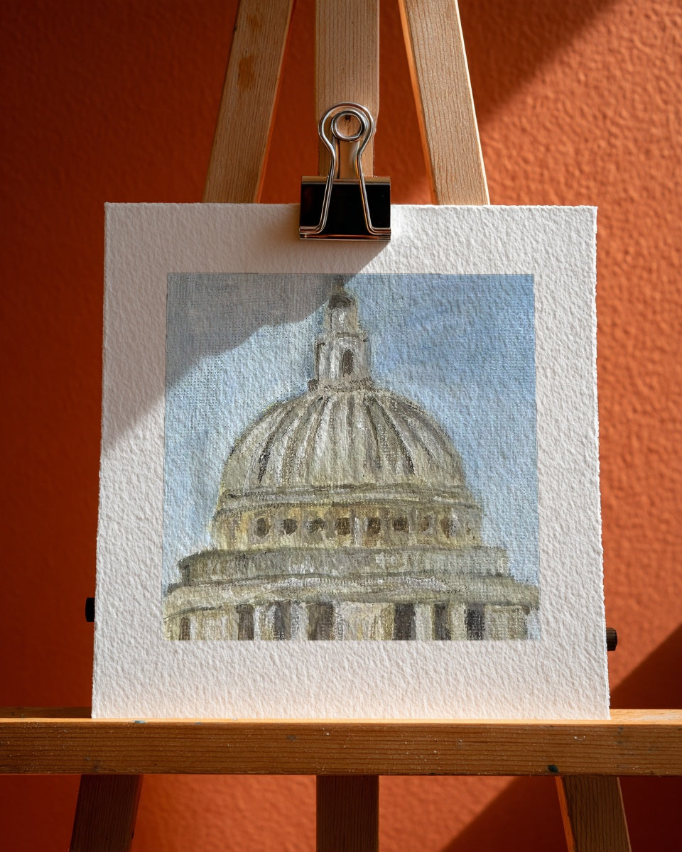 St Paul's Cathedral Mini Print, 15cm x 15cm