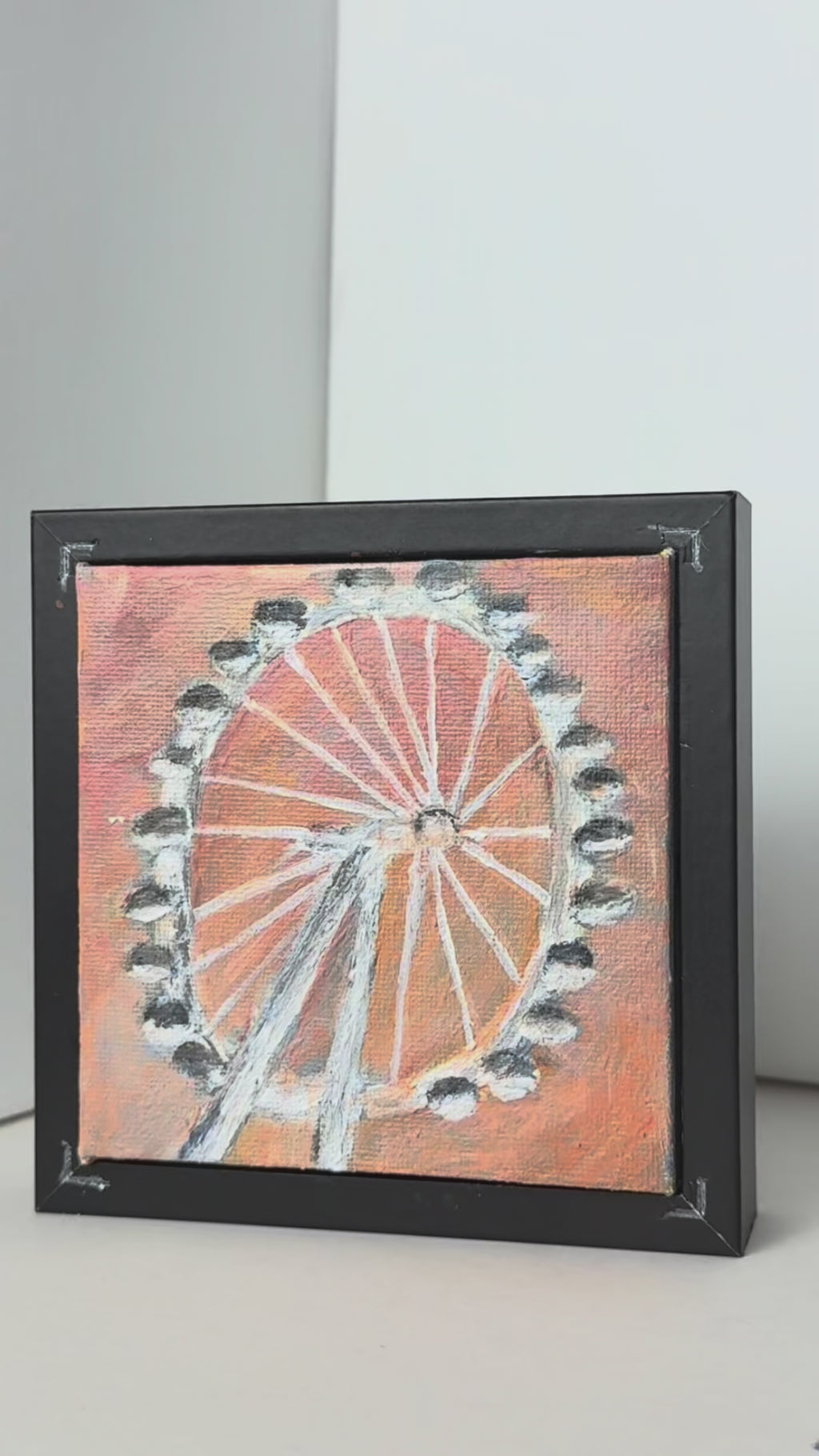 11/40 London Eye, Acrylics on Canvas Framed