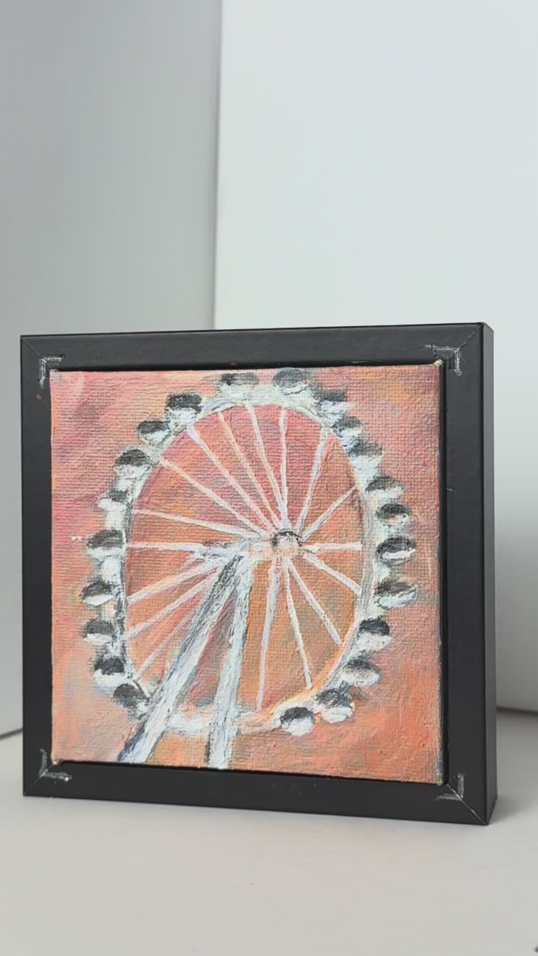 11/40 London Eye, Acrylics on Canvas Framed