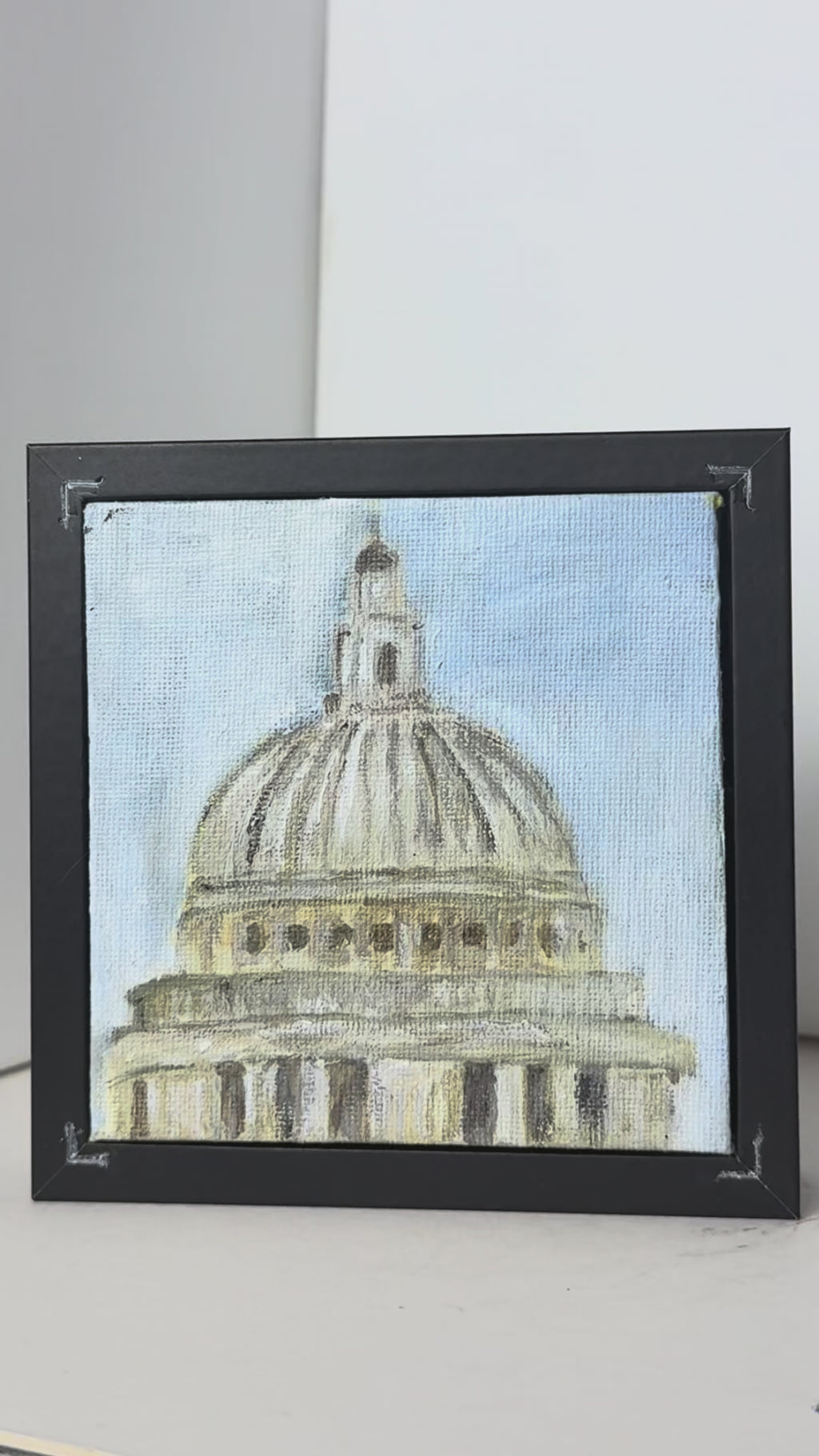 01/40 St Paul's Cathedral, Acrylics on Canvas Framed