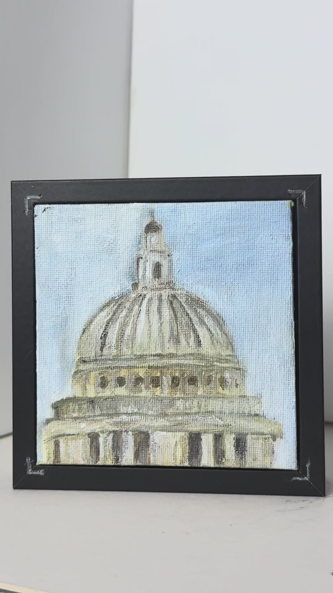01/40 St Paul's Cathedral, Acrylics on Canvas Framed