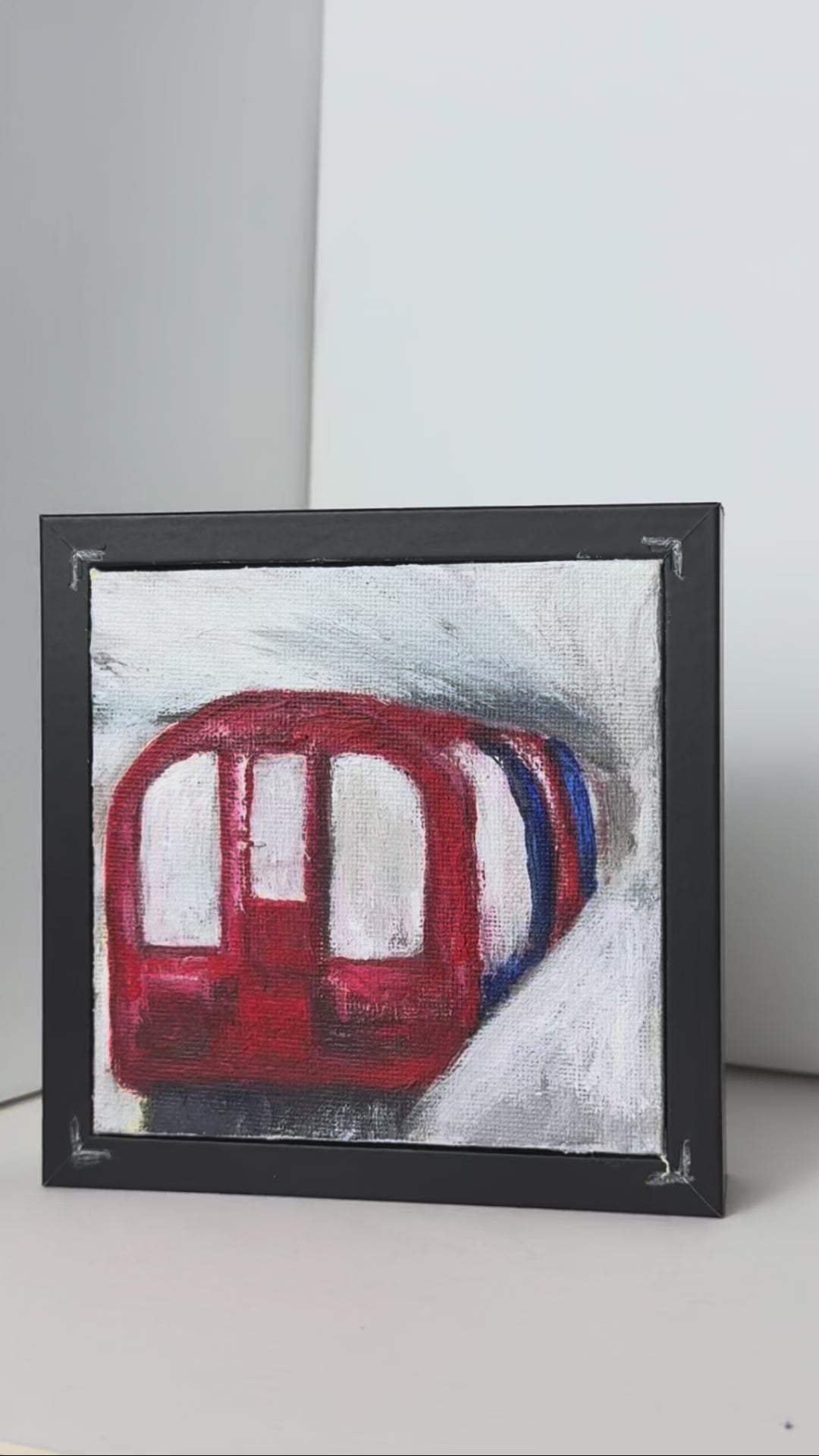 08/40 Underground Tube, Acrylics on Canvas Framed