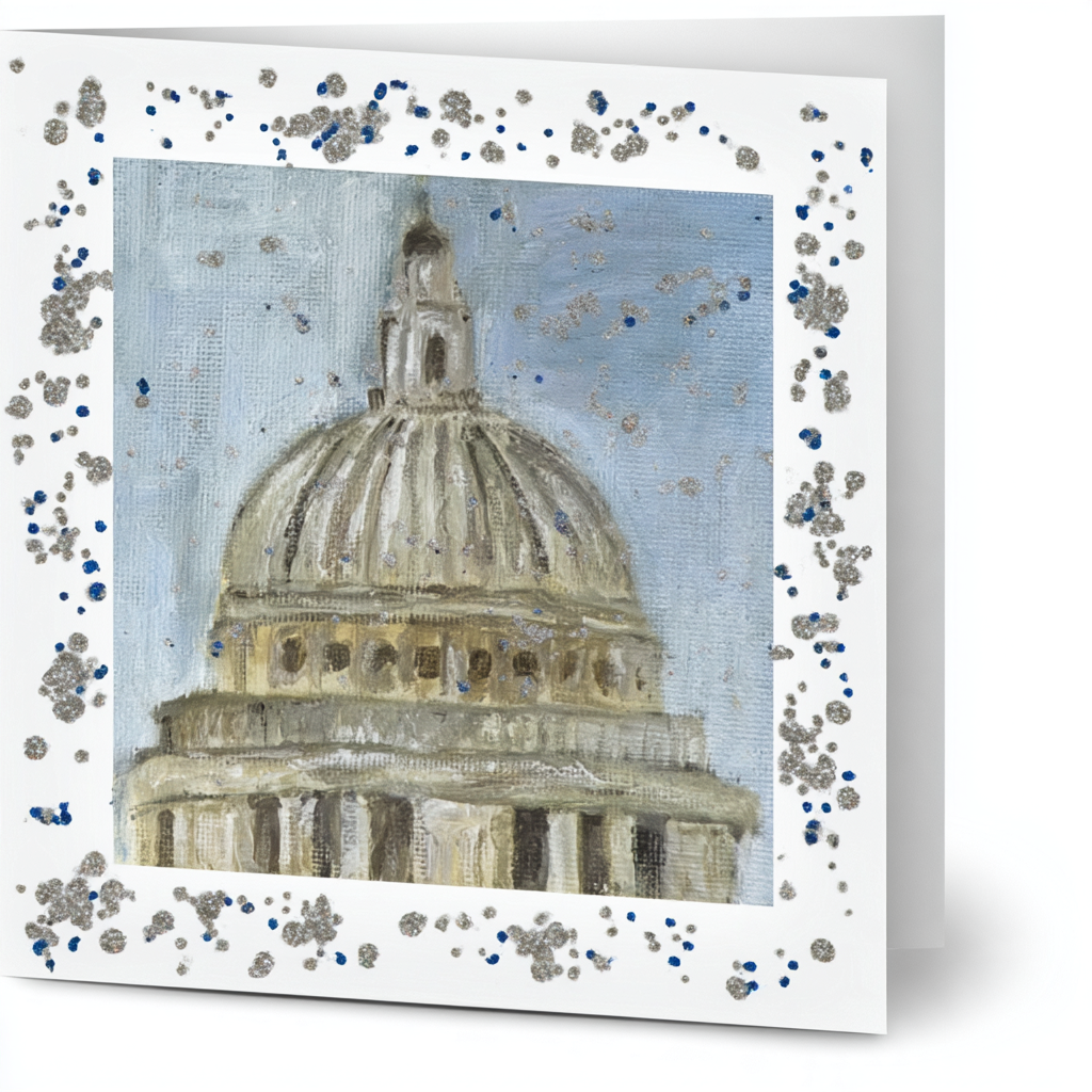 Glitter My London Christmas Cards – Workshop at Wimbledon Art Fair