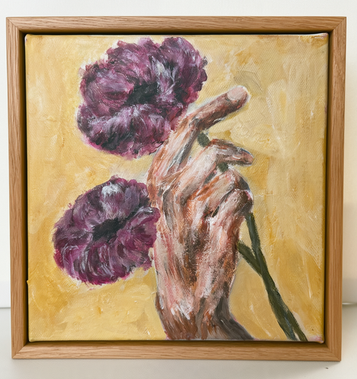 Belong Original Painting – Acrylic on Canvas, 20 x 20 cm
