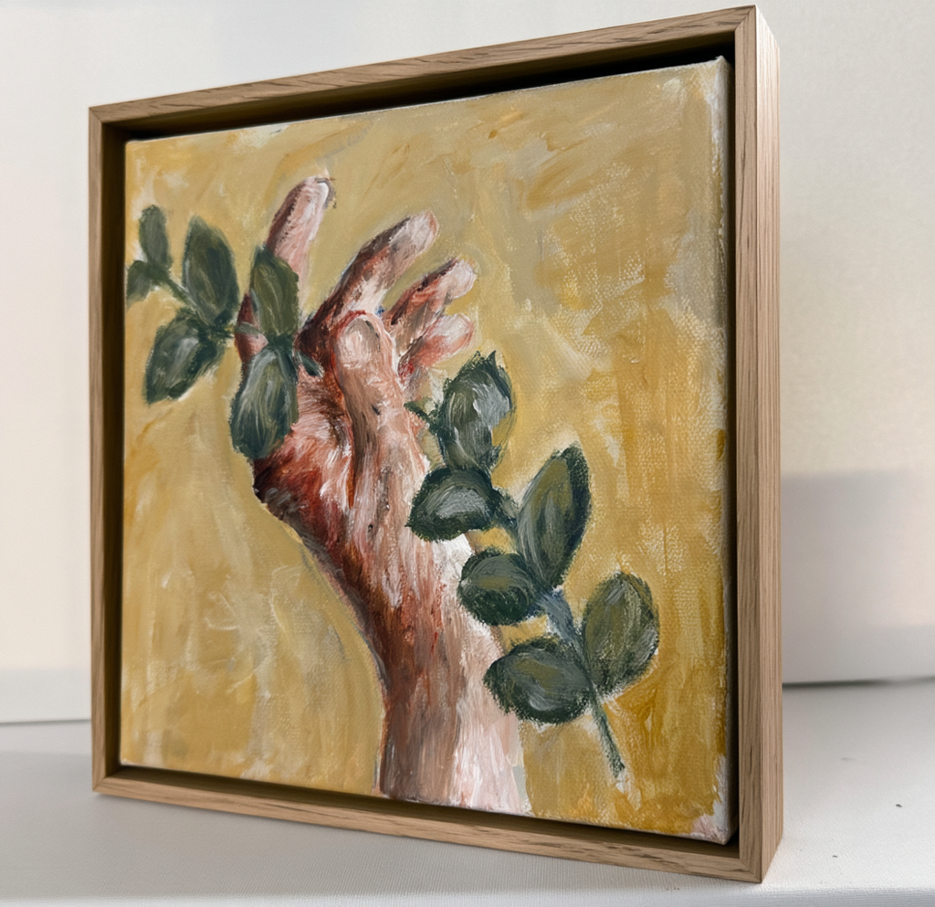 Embrace Original Painting – Acrylic on Canvas, 20 x 20 cm
